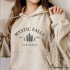 Mystic Falls Virginia Salvatores Vampire Fan Unisex Long Sleeve Christmas Hoodie
