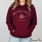 Mystic Falls Virginia Salvatores Vampire Fan Unisex Long Sleeve Christmas Hoodie