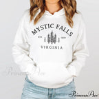 Mystic Falls Virginia Salvatores Vampire Fan Unisex Long Sleeve Christmas Hoodie