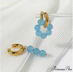 Natural Freshwater New Trend Double Circle Dangle Earrings
