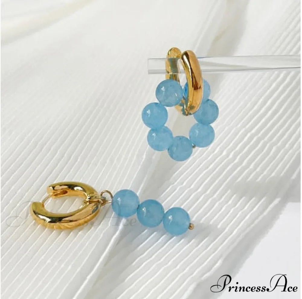 Natural Freshwater New Trend Double Circle Dangle Earrings