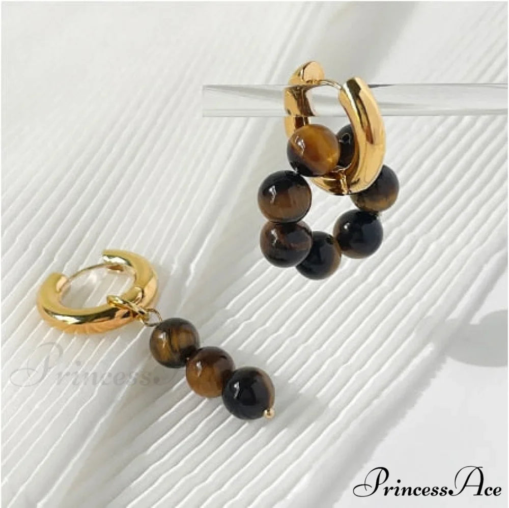 Natural Freshwater New Trend Double Circle Dangle Earrings