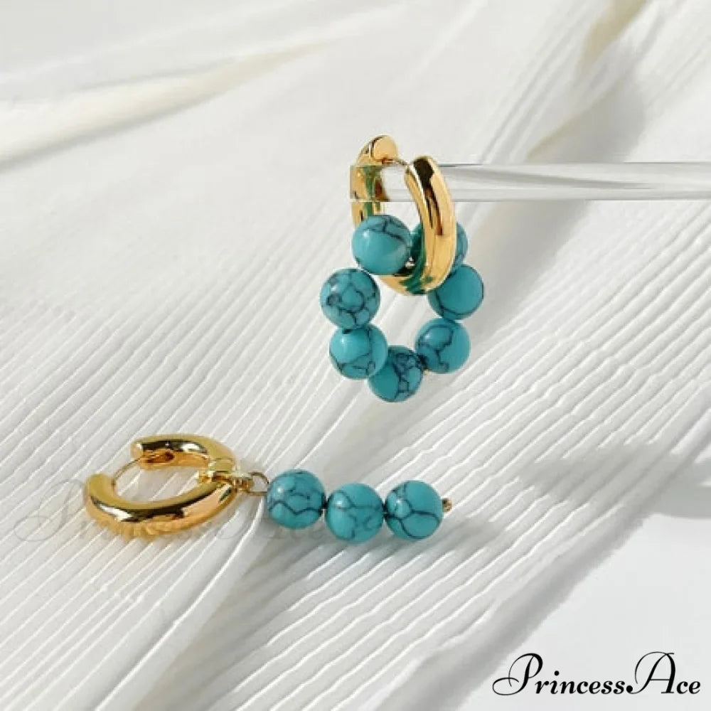 Natural Freshwater New Trend Double Circle Dangle Earrings