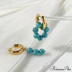 Natural Freshwater New Trend Double Circle Dangle Earrings