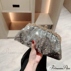 Navy Sparkling Clutch Wristlet