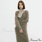 Neckerchief Women Retro Style Block Color Warm Scarf