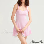 Necktie Band Skater Mini Dress