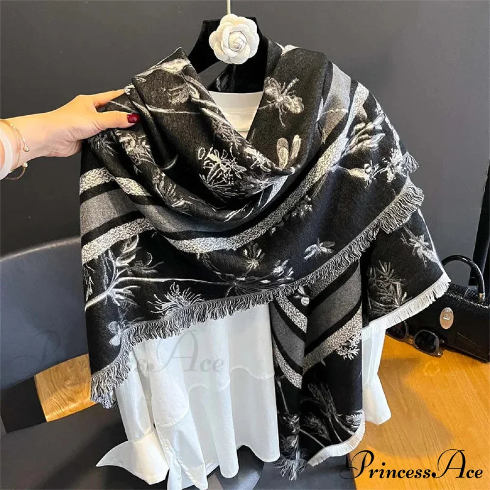 Needlework Cashmere Winter Scarf