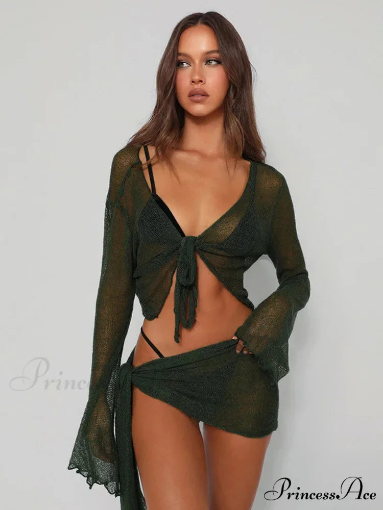 Net Two-Piece Celebration Mini Dress