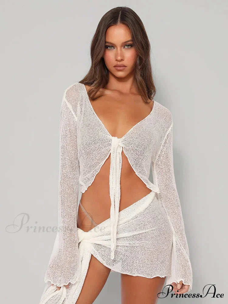 Net Two-Piece Celebration Mini Dress