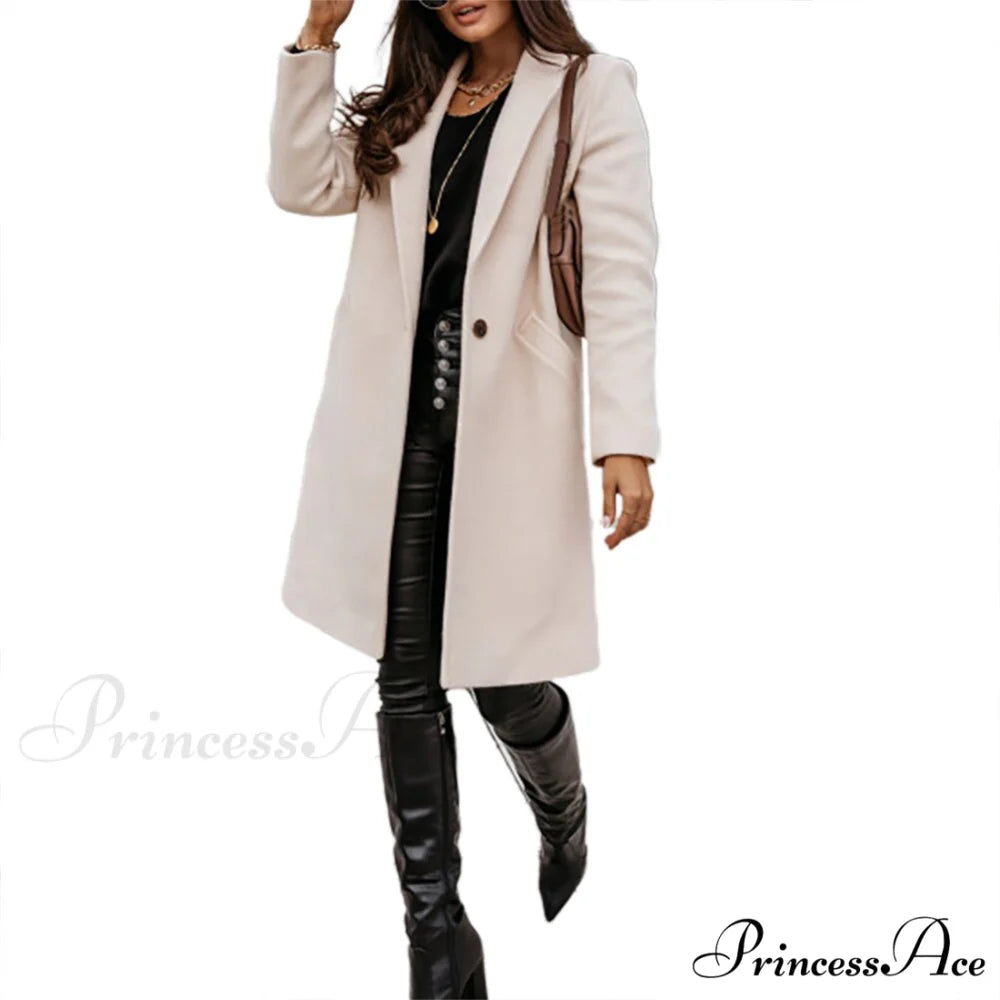 New Arrival Casual Pocket Lapel Overcoat