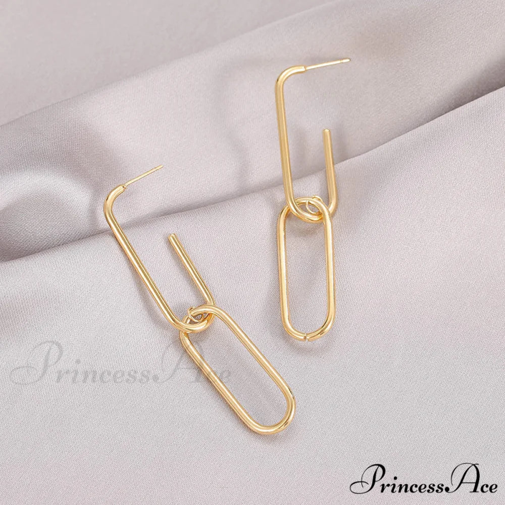 New Arrival Exagerate Double U Shape Earrings