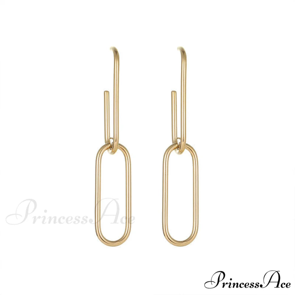 New Arrival Exagerate Double U Shape Earrings