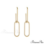 New Arrival Exagerate Double U Shape Earrings
