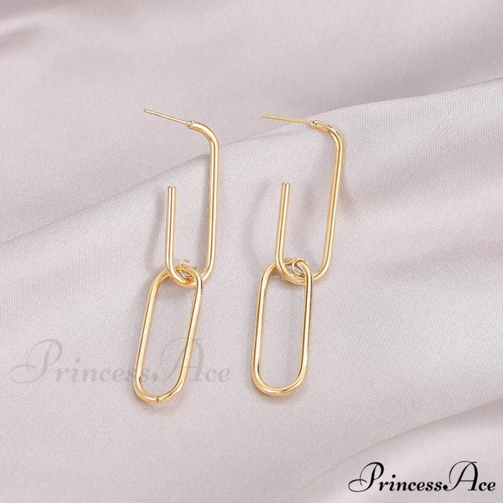 New Arrival Exagerate Double U Shape Earrings