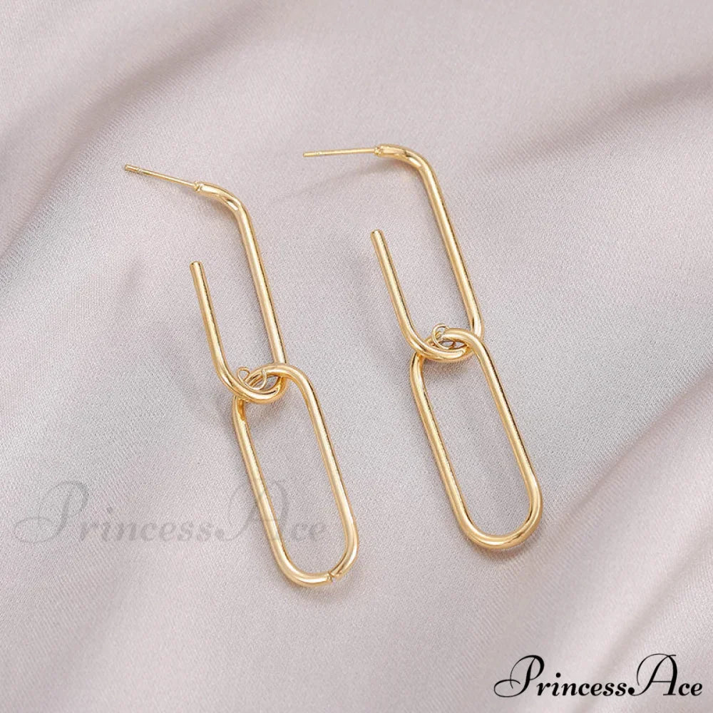 New Arrival Exagerate Double U Shape Earrings