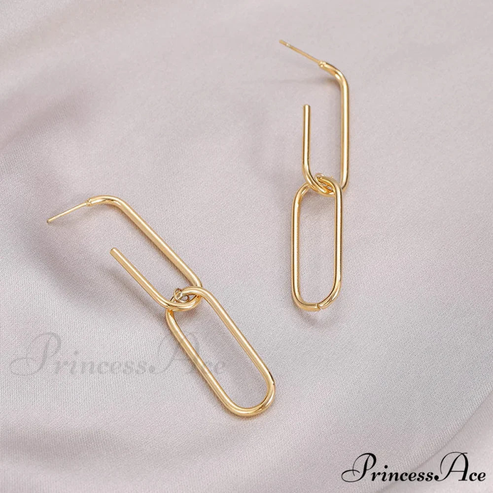 New Arrival Exagerate Double U Shape Earrings