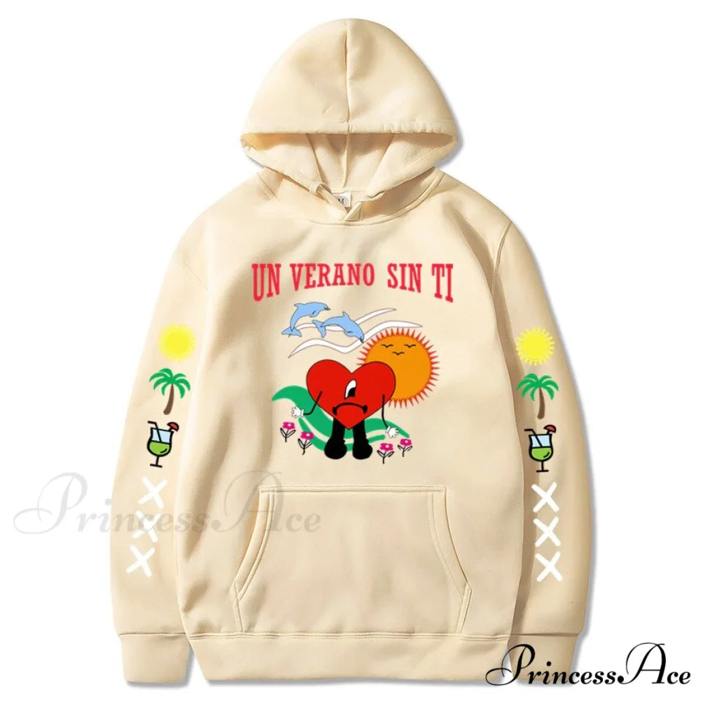 New Bad Bunny Printed Hoodie