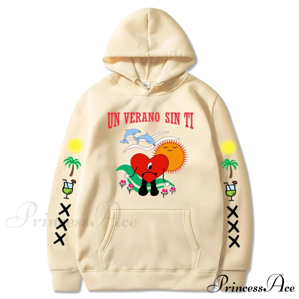 New Bad Bunny Printed Hoodie