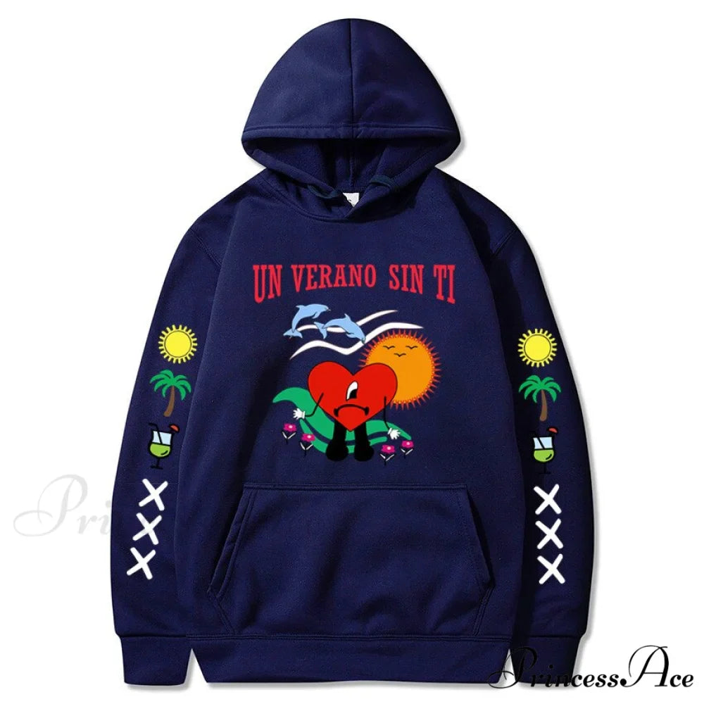 New Bad Bunny Printed Hoodie