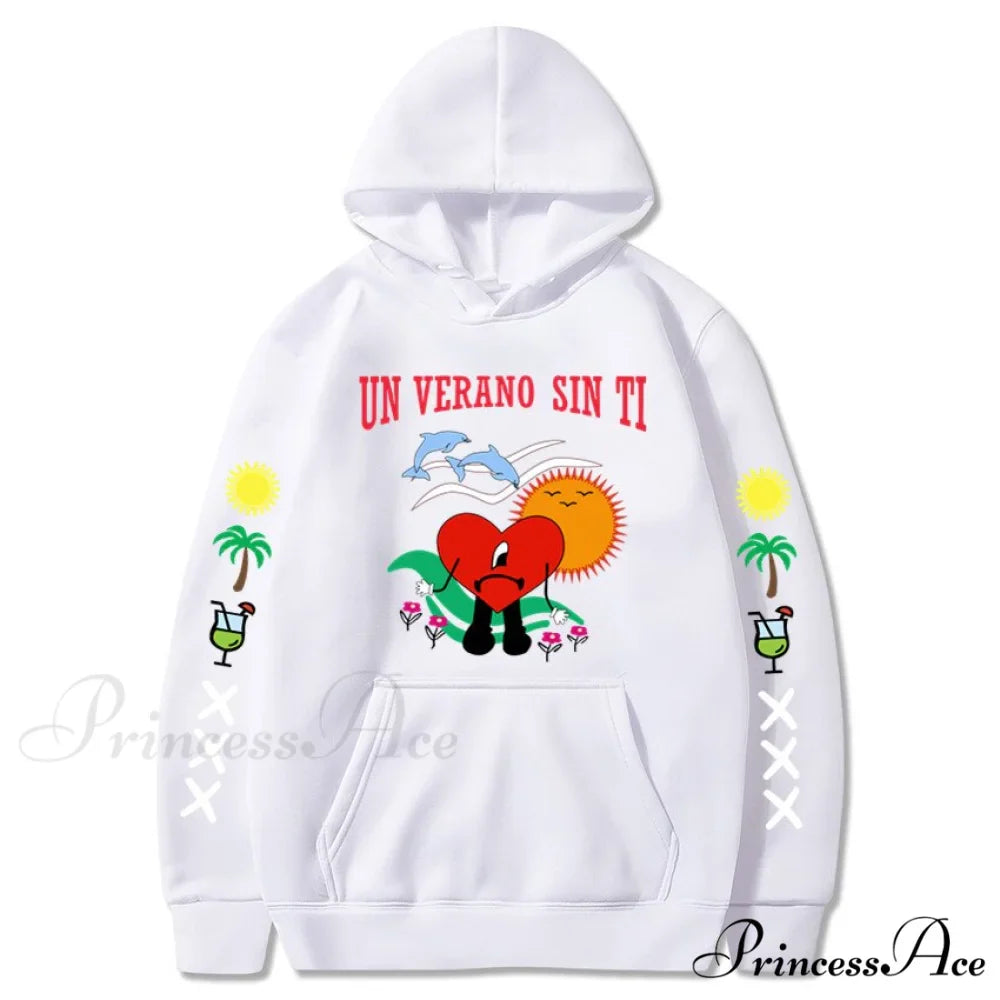 New Bad Bunny Printed Hoodie