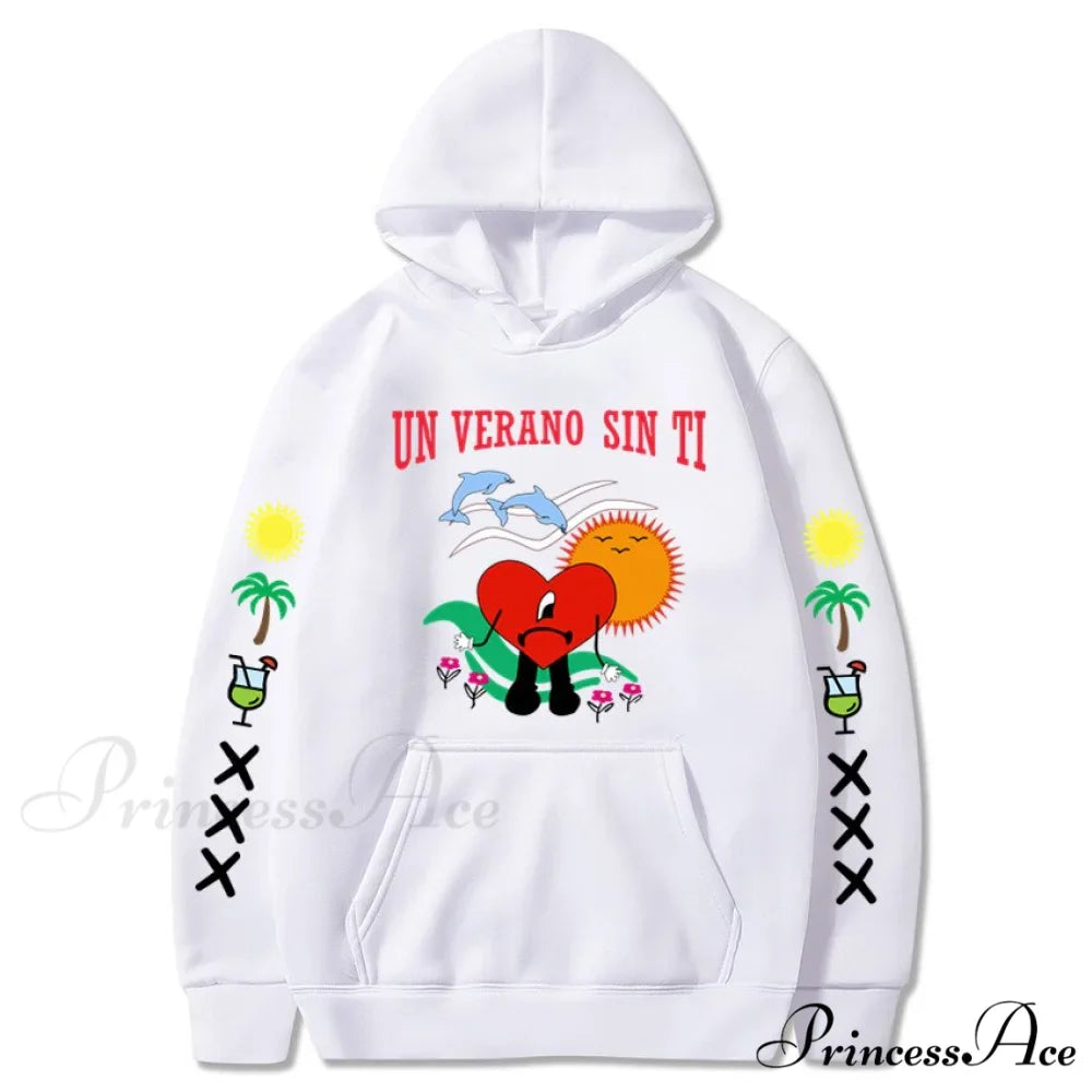 New Bad Bunny Printed Hoodie