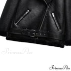 New Faux Leather Double Sided Coat