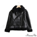 New Faux Leather Double Sided Coat