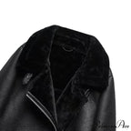 New Faux Leather Double Sided Coat