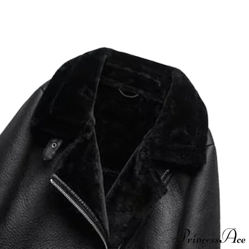 New Faux Leather Double Sided Coat