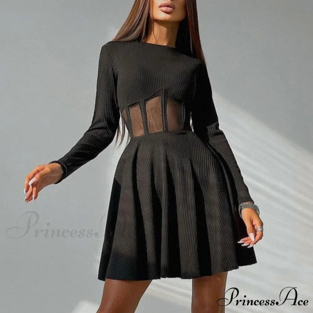 New Femme Sexy hiny Bright Fluffy Dress
