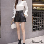 New High Waist Laced Up Shorts