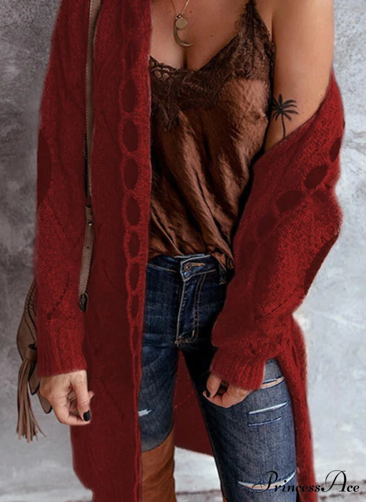 New Hot Selling Long-Sleeved Cardigan Sweater