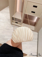 New Shell Evening Bag Diamond Pattern Clutch Bag