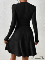 New Thin Attractive Sheath Dress Waist Reducing Short Little Black Dress