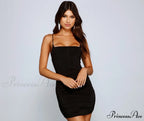 Night Out Glamour Charming Ruched Mini Dress