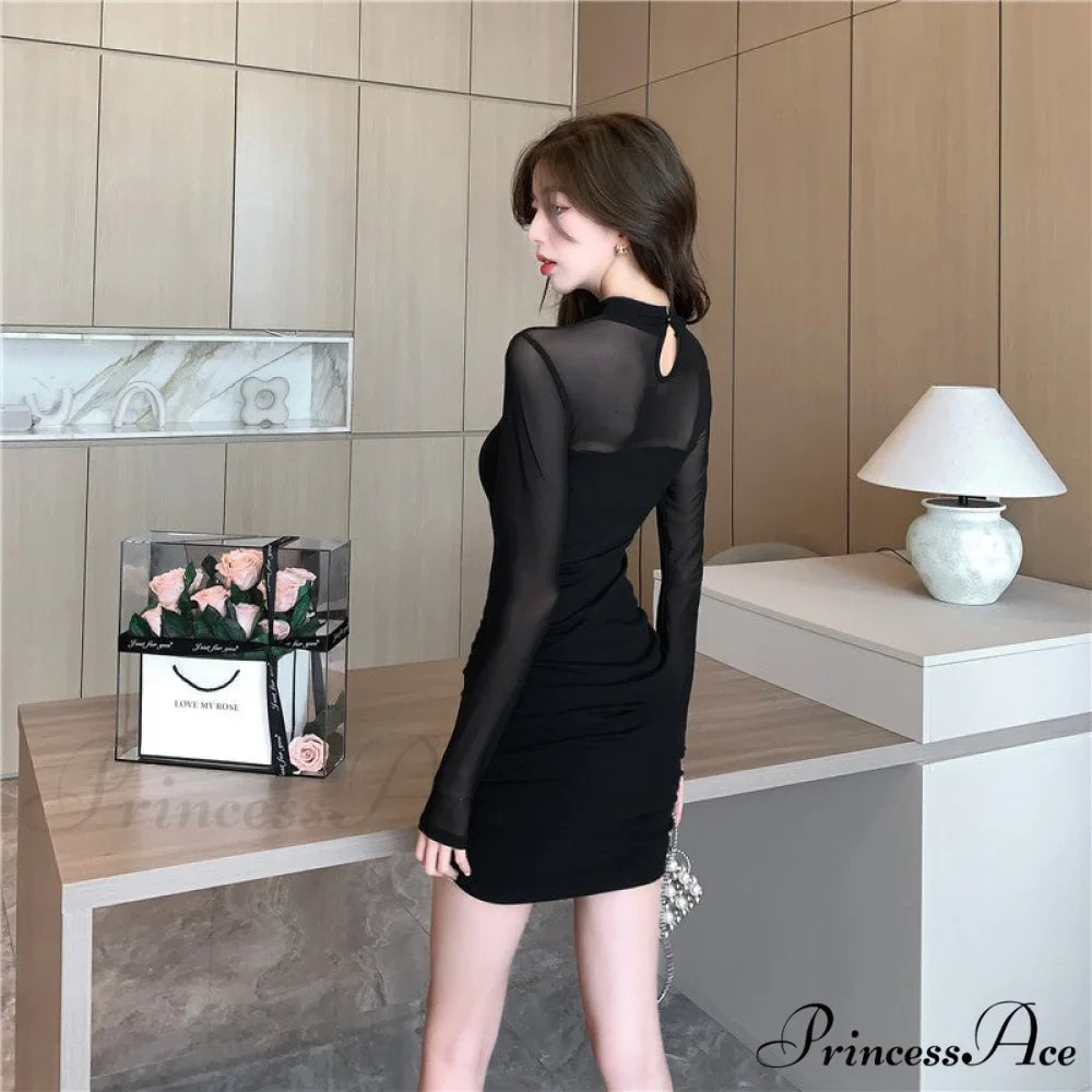 No Going Back Charming Mesh Mini Dress