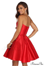 Noelle Formal Stylish Satin Party Dress