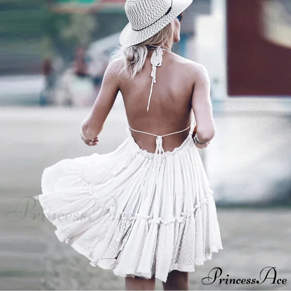 Nomadic Band Backless Free-spirited Dress