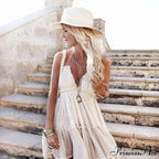 Nomadic Band Backless Free-spirited Dress