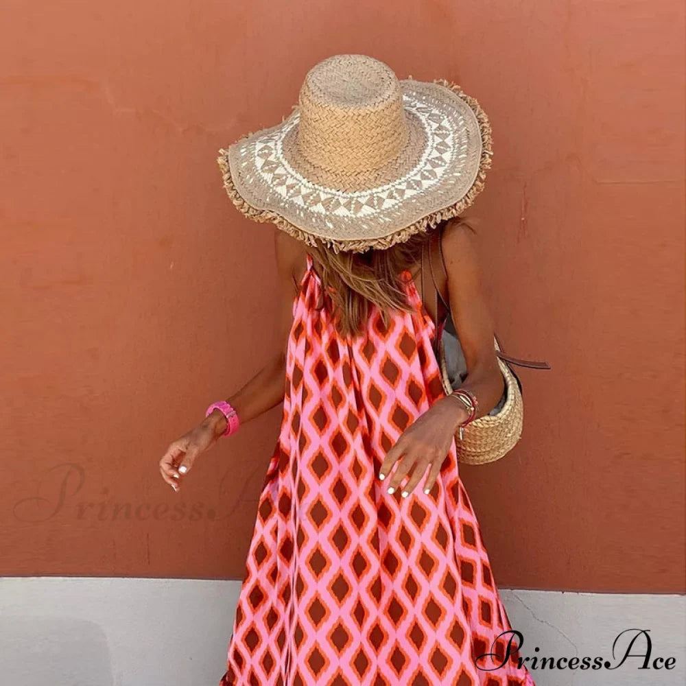 O Neck Backless Maxi Dress