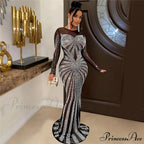 O-Neck Long Sleeve Party Dress