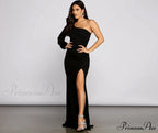 Odette Formal One Charming Shoulder Crepe Mermaid Dress