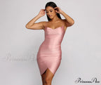 Of The Moment Charming Wrap Front Mini Dress
