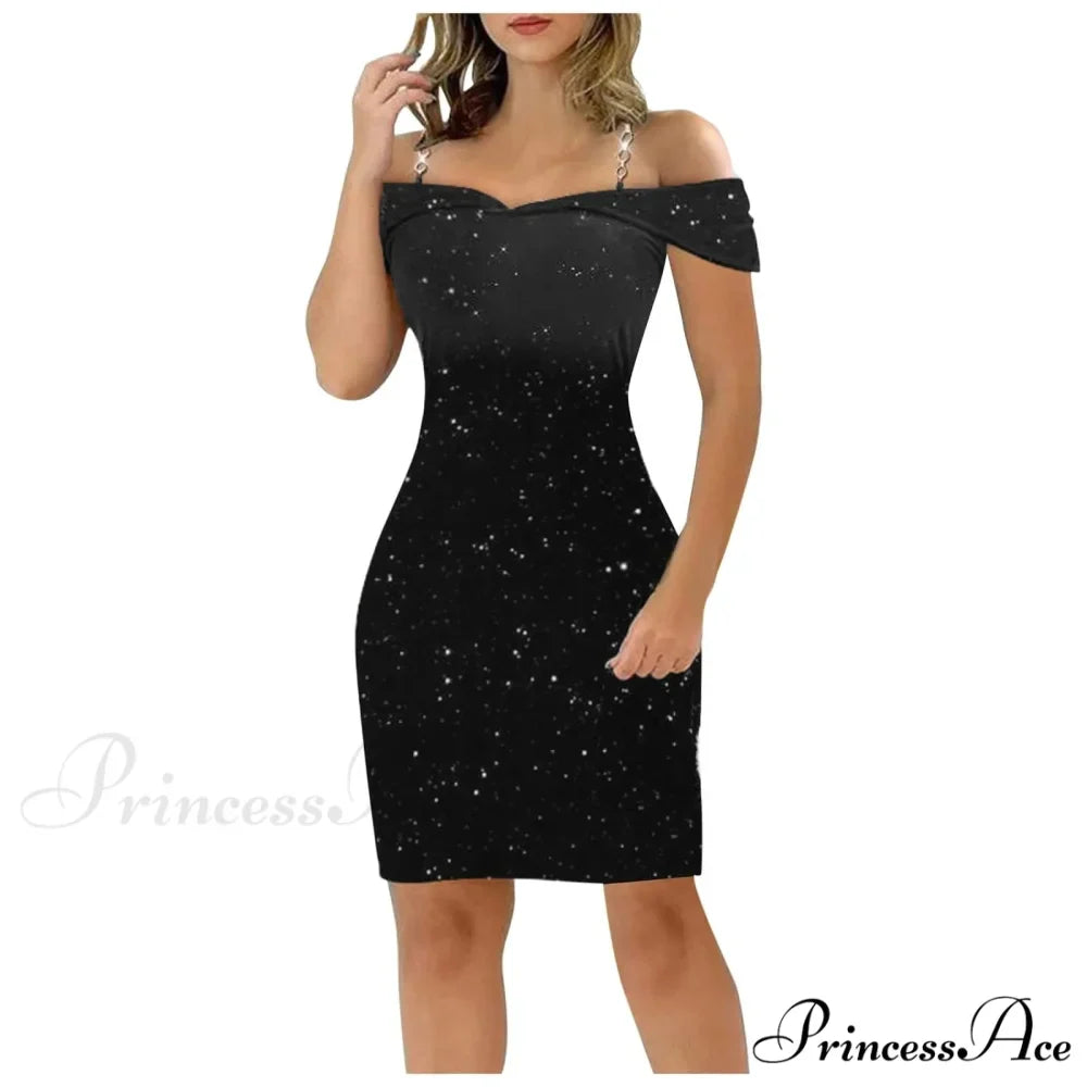 Off Shoulder Bodycon Formal Summer Party Dress