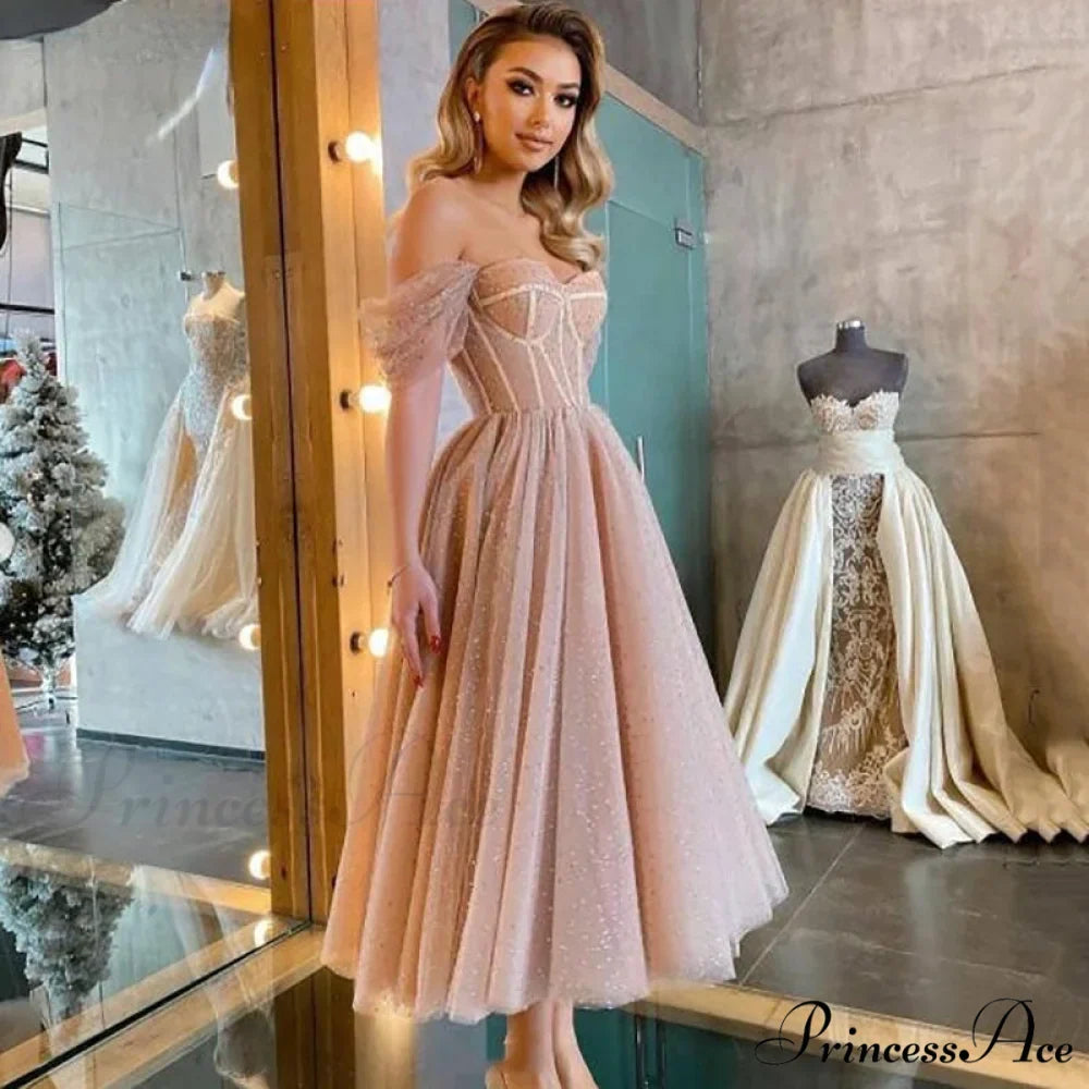 Off Shoulder Evening Gowns Dress
