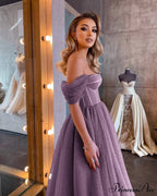 Off Shoulder Evening Gowns Dress