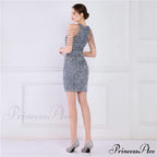 Off Shoulder Gold Sequin Short Party Bodycon Dress