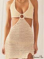 Off-Shoulder Ribbon Mini Dress