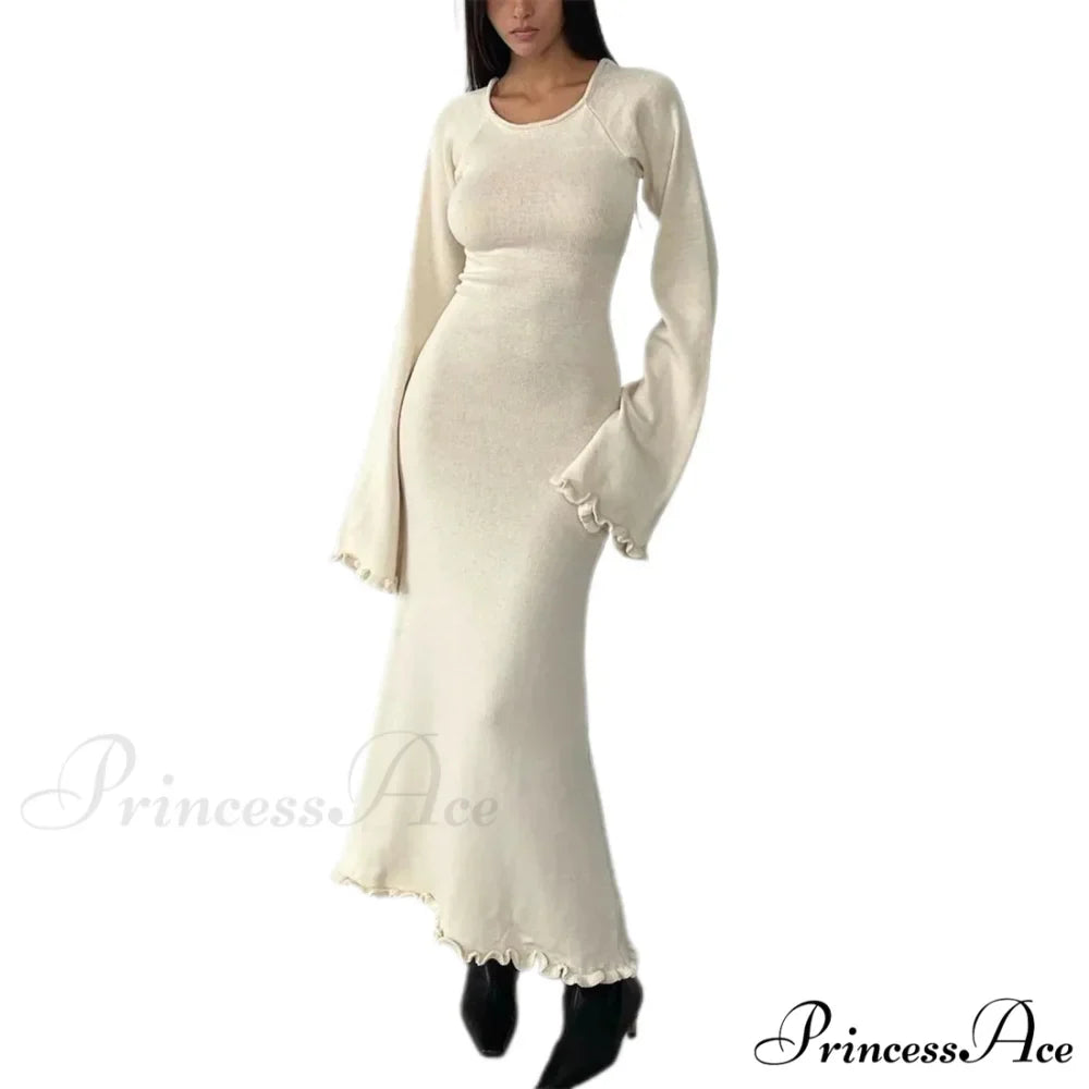 Off Shoulder Split Maxi Dress